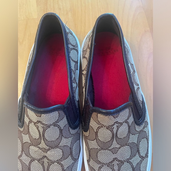 Coach Logo Chrissy Slip On Tennis Shoes Brown Women’s 6 - Picture 8 of 8